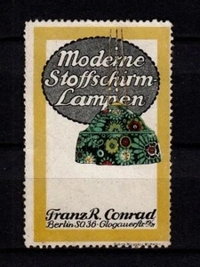 409660/ Reklamemarke – Moderne Stoffschirm-Lampen – Berlin SO.36 - Bild 1 von 1