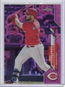 2020 Topps Chrome Update Pink Refractor #U-10 Mike Moustakas Cincinnati Reds