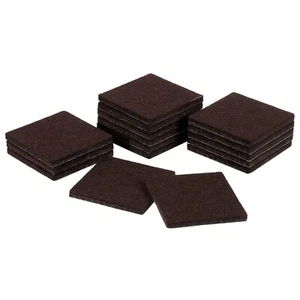 Furniture Pads,16Pcs 2.4"- Square Self Adhesive Felt Furniture Pads (Brown) - Picture 1 of 6