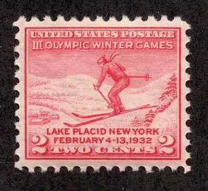 EE. UU. 716 @ (1929) 2c, en muy buen estado/xf; montado sin montar o nunca montado - Juegos Olímpicos de Invierno Lake Placid - Imagen 1 de 2
