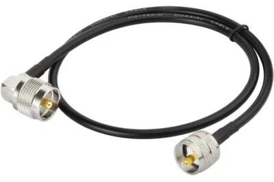 RG58 Coax PL-259 Jumper Cable UHF PL259 Male - Male Low Loss Cable HAM CB Radio - Image 1 of 4