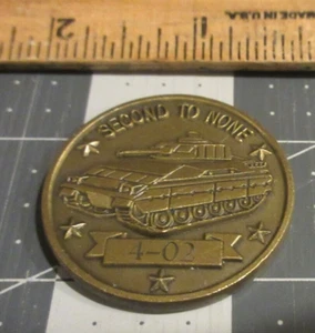 2nd Infantry Division Second to None 4-02 Bradley Master Gunner Challenge Coin - Bild 1 von 2