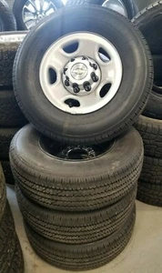 3-20 Chevy Express 1-10 Silverado 2500 Truck 8 Lug 16" Gray Steel Wheels & TIRES - Picture 1 of 7