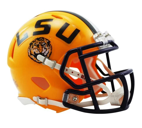 LSU TIGERS RIDDELL SPEED MINI FOOTBALL HELMET Cover