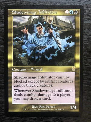 MTG Odyssey; Shadowmage Infiltrator. Muti colour Blue/Black Rare. - Image 1 of 2