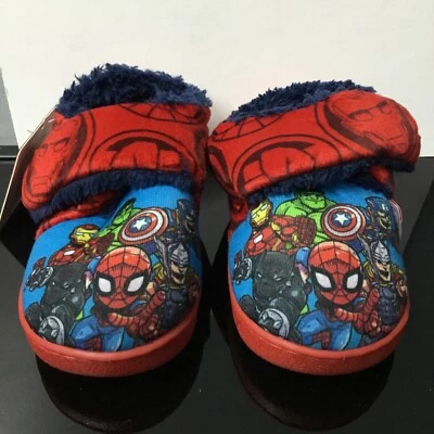 Тапочки с ремешком Marvel Super Hero Adventures Avengers Kids размер США 8/ЕС 25 - Изображение 1 из 4