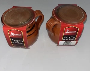 2 Pezzi Jarritos per Caffè, Tazza da Tè Tazza in Argilla Messicana Ceramica - Foto 1 di 8