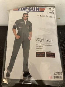 Top Gun Flight Suit Costume Maverick By Leg Avenue Size XL 38-40 #827 - Picture 1 of 23