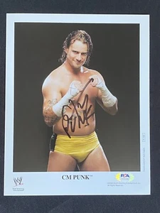 CM Punk WWE Original Promo Best in the World Auto Signed 8x10 Photo ~ PSA/DNA - Picture 1 of 5