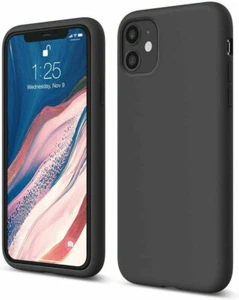 Slim Black TPU Gel Rubber Case Cover For Apple iPhone 11 12 13 14 15 16 16e 8 7 - Picture 1 of 12