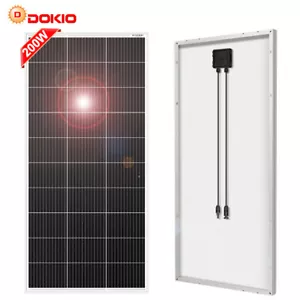 Dokio 200w Mono Solar Panel Monocrystalline for Home Caravan RV Camper - Picture 1 of 9