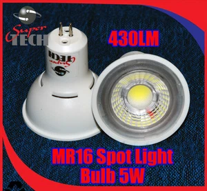5W, MR16 COB LED LAMP COOL WHITE SPOT LIGHT, UK STOCK, 430Lm, 80RA, Taiwan 240v - Picture 1 of 1