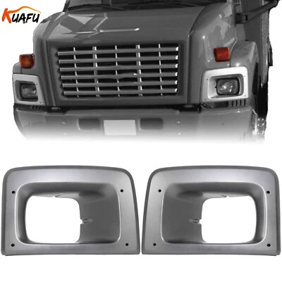 For Chevrolet C6500 C7500 C8500 03-09 Headlight Bezel Trim Set Driver+Passenger - Image 1 of 4