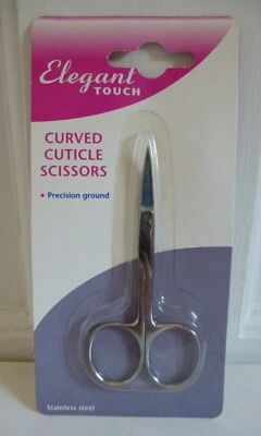 Elegant Touch Stainless Steel Curved Cuticle Scissors - Image 1 of 3