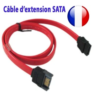 Câble d'extension SATA pour Disque Dur HDD SSD - Rallonge de 55cm - Picture 1 of 3