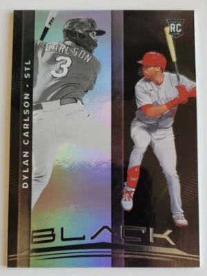 2021 Panini Chronicles Black Dylan Carlson St. Louis Cardinals #2 RC - Image 1 of 2