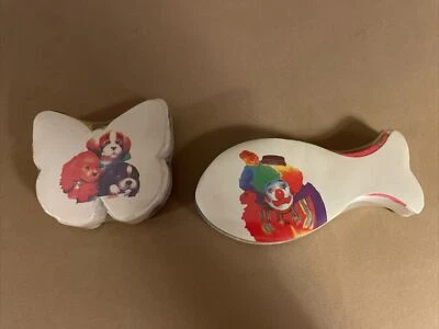 Conjunto de duas toalhas mágicas expande-se na água palhaço e filhotes - Imagem 1 de 2