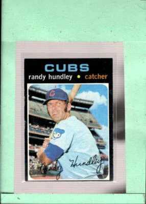 1971 Topps #592 Randy Hundley NM Near Mint Cubs  ID:52065 - Image 1 of 2