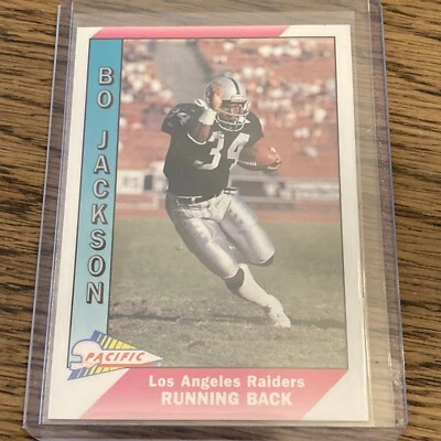 Tarjeta de fútbol americano 1991 Pacific #234 Bo Jackson Los Angeles Raiders ¡Como nueva o mejor! Foto 1 de 4