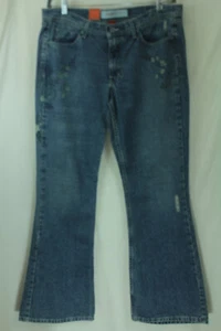 New ( With Defect) Womens  Mossimo Decorated Blue Denim Jeans Size 15 - Picture 1 of 7