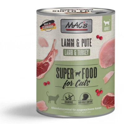 MAC's Cat Nassfutter für Katzen Lamm Pute 800g Katzenfutter - Bild 1 von 2