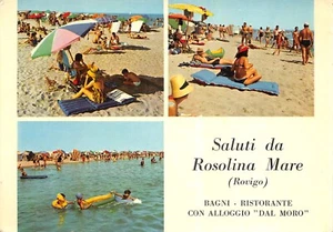AL11-16D) SALUTI DA ROSLINA MARE RISTORANTE DAL MORO ROVIGO - Picture 1 of 2