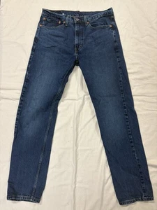 Levis Jeans Herren 34x34 Blau 505 Denim Jeans Dark Wash Workwear Regular Straight - Bild 1 von 6