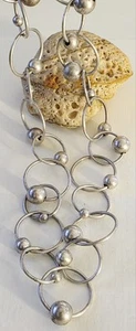 Ilias Lalaounis Sterling Silver 925 Modern Ring Choker Necklace Chain. - Picture 1 of 9