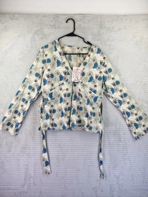 White Stuff Womens 'Pins & Ribbons Shirt' V-neck Floral Size UK 16 BNWT - Image 1 of 4