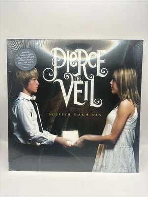 NEW Pierce The Veil Selfish Machines Green in Clear Color Vanilla Splatter /1000 - Image 1 of 2