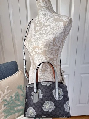 Bolso Bandolera Coach Charlie Azul Rosa Firma Cartera de Hombro Foto 1 de 4