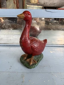 Vtg-Red Goose Shoes Advertising Figurine 12” Chalkware Boots General Store - Picture 1 of 8