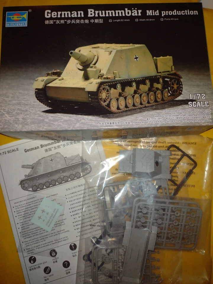 Trumpeter 07211 German "BRUMMBÄR" (Mid production)  1:72 mit OVP - Bild 1 von 1