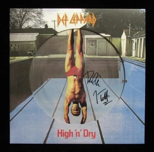 Def Leppard Joe Elliott/Phil Collen Dual-Signed Album "High 'n' Dry" JSA 198604 - Picture 1 of 7