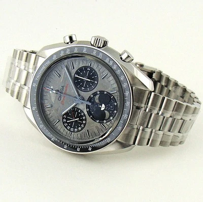2025 Omega Speedmaster Moonphase Meteorite 43mm 304.30.43.52.06.001 Warranty - Image 1 of 4