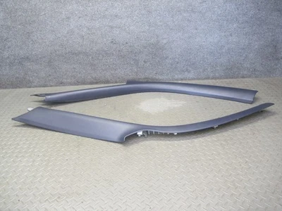 2005-2012 PORSCHE 911 997 CUPÉ DELANTERO UN PILAR INTERIOR MOLDURA PANEL JUEGO DE 2 Foto 1 de 4