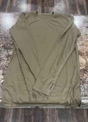 Camisa Térmica Peso Medio Clima Frío US Gen III Para Hombres Pequeña Larga Pullover Waffle Foto 1 de 4