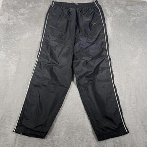 Vintage Nike Trainingshose Herren Large schwarz Nylon Windbreaker Knöchel Reißverschluss Swoosh 90er - Bild 1 von 12