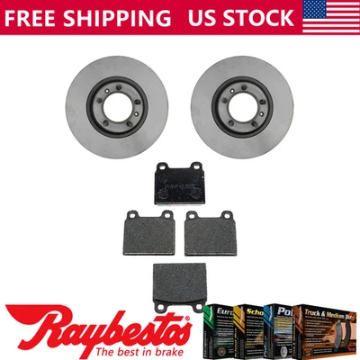 Kit de rotores de freno delanteros + pastillas de cerámica y herrajes para Alfa Romeo GTV-6 1981-1984 Foto 1 de 4