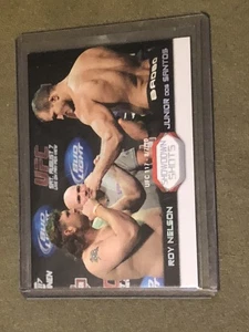 topps ufc 2011 showdown shots Junior Dos Santos vs Roy Nelson 1/1, cyanplate 1/1 - Picture 1 of 5