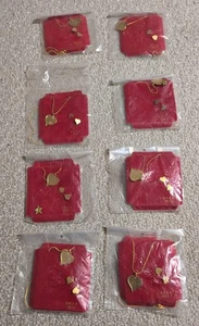 Lot Of 8 Heart Shaped Necklaces & Pairs Of Earrings 12 Karat Gold Filled Posts25 - Picture 1 of 18