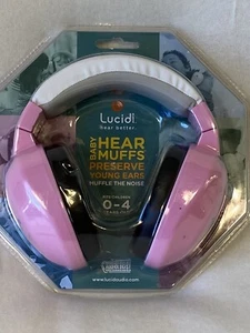 Lucid Audio Baby Hear Muffs 0-4 Pink - Picture 1 of 8