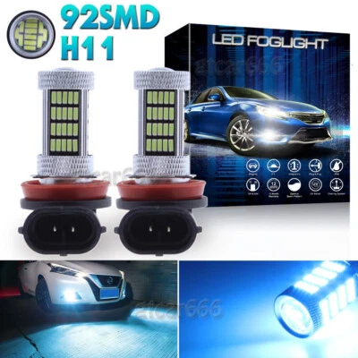 2x 92SMD H11 H8 LED Fog Light Bulbs For Mercedes W211 W212 W164 W221 - Image 1 of 4