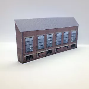 Card Low Relief N Gauge Industrial Building Warehouse 1/148 Scale I18 - Picture 1 of 4