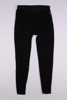 Men's Icebreaker Skin 200 Black Merino Wool Base Layer Leggings With Fly Size L - Image 1 of 4