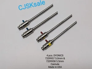 4 Stk. DYONICS 7209957 5,0 mm & 7209958 5,5 mm Kanüle Made in USA (GEBRAUCHT). - Bild 1 von 13