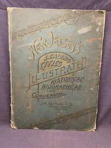 1888 New Jersey's Leading Cities Illustrated JM Elstner 1889 History HC Photos - Picture 1 of 12