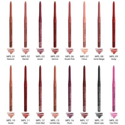 NYX Retractable Mechanical Lip Liner Pencil CHOOSE YOUR COLOUR Lipliner  - Image 1 of 2