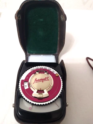 Cámara soviética vintage URSS medidor de exposición Leningrado 2 estuche de cuero original Foto 1 de 4