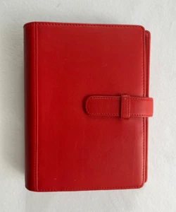 LEVENGER rotes Leder ADRESSBUCH Planer 8" x 6" unbenutzt ~ Beschreibung lesen! - Bild 1 von 8